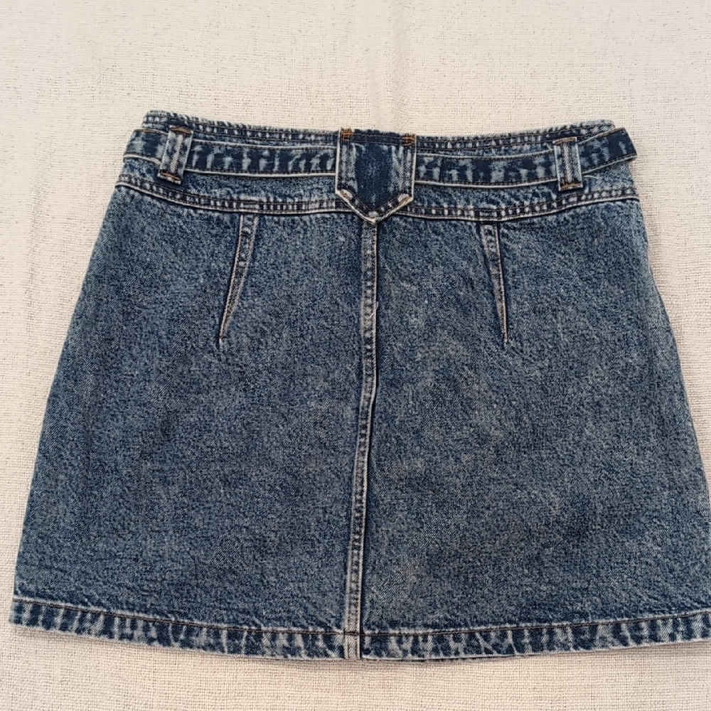 Abercrombie & Fitch Blue Denim Mini Skirt 12 - Picture 6 of 8